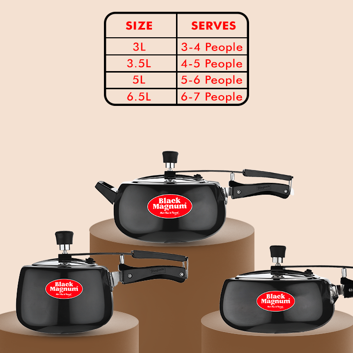 Hard Anodized Handi Pressure Cooker With Stainless Steel Lid