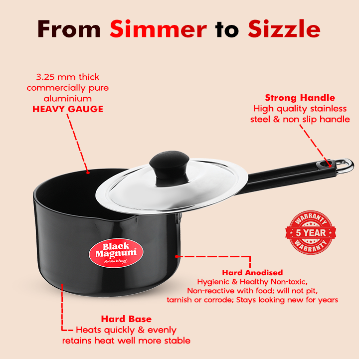 Hard Anodized Sauce Pan