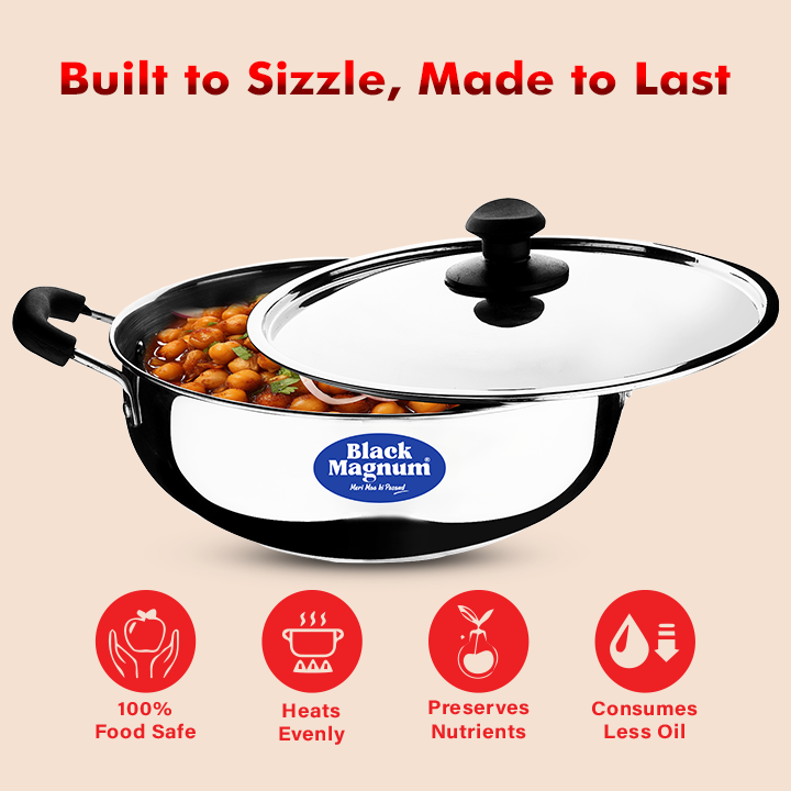 Stainless Steel Deep Kadai