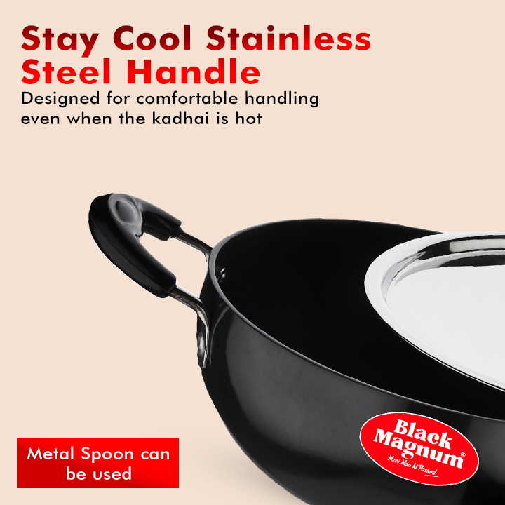 Hard Anodized Deep Kadhai