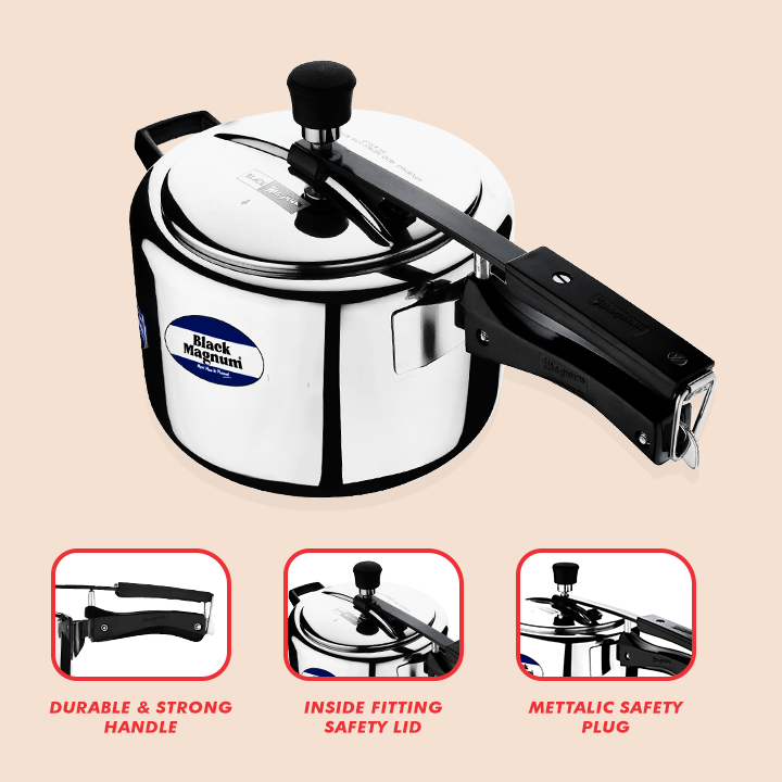 Stainless Steel Regular Pressure Cooker