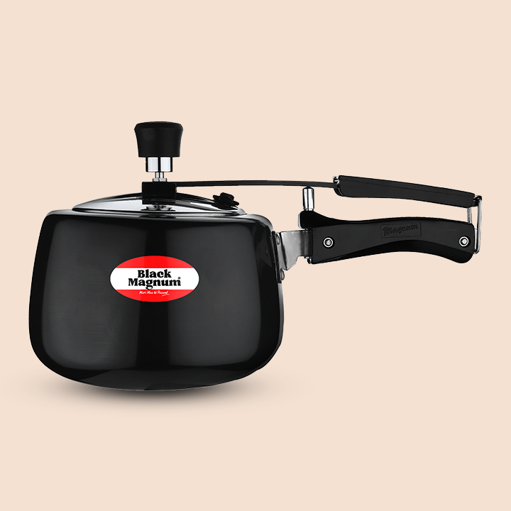Hard Anodized Handi Pressure Cooker With Stainless Steel Lid