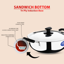 Load image into Gallery viewer, Stainless Steel Deep Kadai
