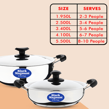 Load image into Gallery viewer, Stainless Steel Deep Kadai
