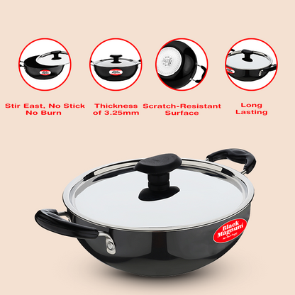 Hard Anodized Deep Kadhai