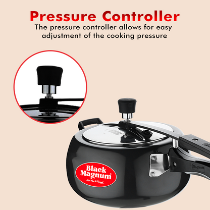 Hard Anodized Handi Pressure Cooker With Stainless Steel Lid