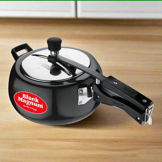 Hard Anodized Handi Pressure Cooker With Stainless Steel Lid