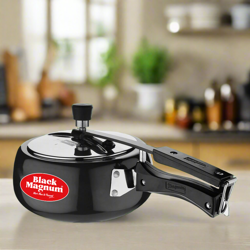 Hard Anodized Handi Pressure Cooker With Stainless Steel Lid