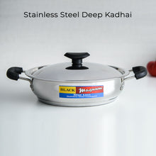 Load image into Gallery viewer, Stainless Steel Deep Kadai
